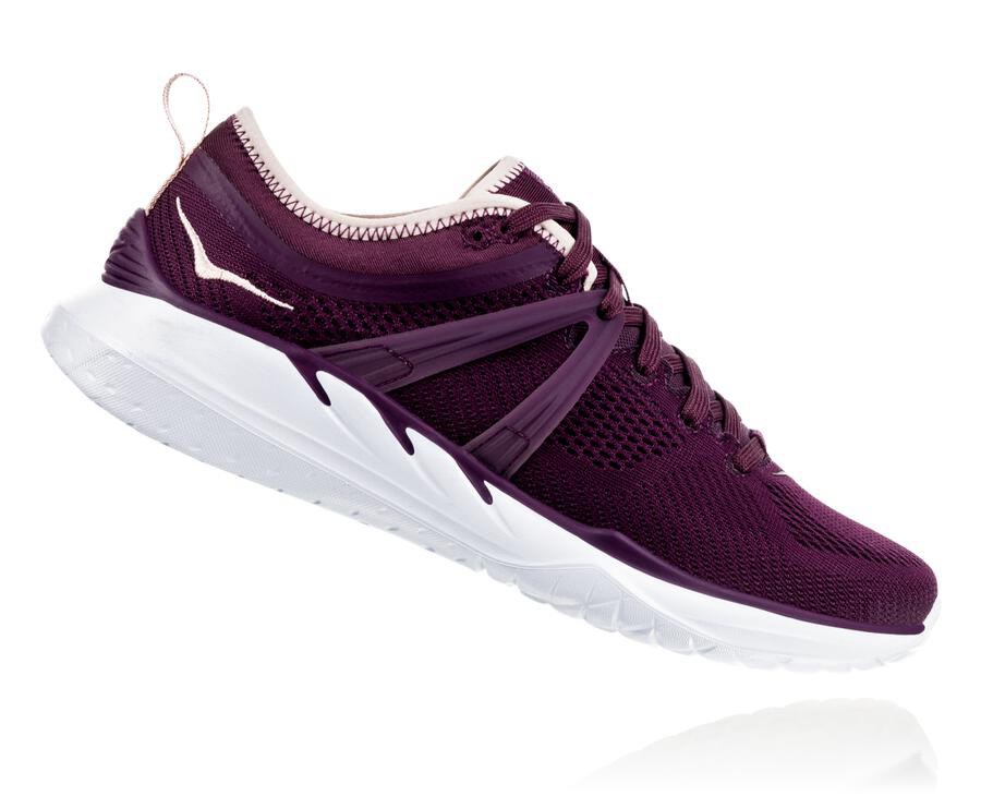 Running Shoes Womens - Hoka One One Tivra - Purple - RUQGZCX-25